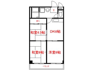 リバティ初芝の物件間取画像